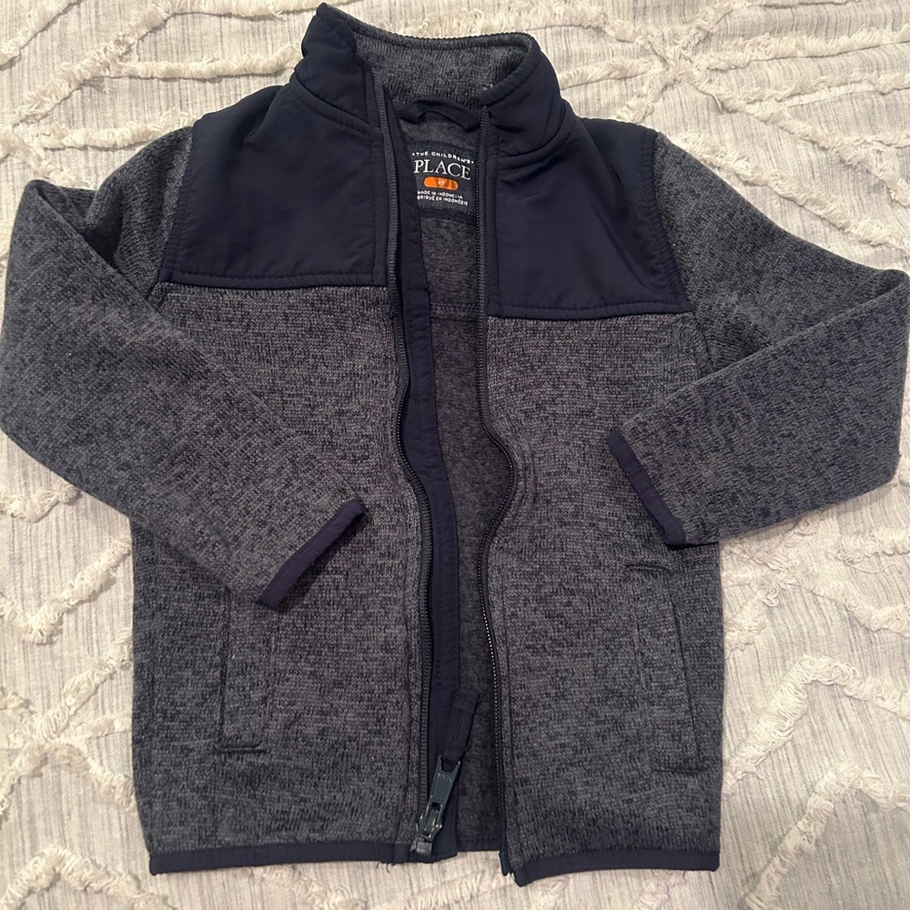 The Children's Place Gray and Navy Jacket